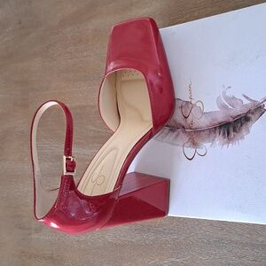 Jessica Simpson Lollah Heels - Color: Red Muse - Size Women 10